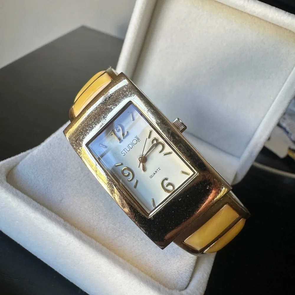 Studio Gold and Yellow Quartz Watch